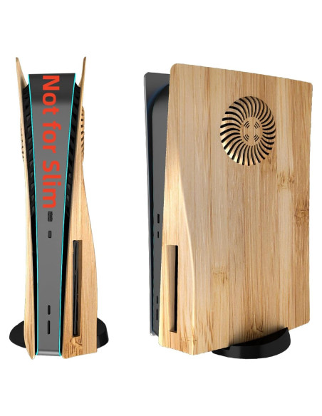 Placas Laterales PS5 IMOFEE Grano de Madera Reemplazo