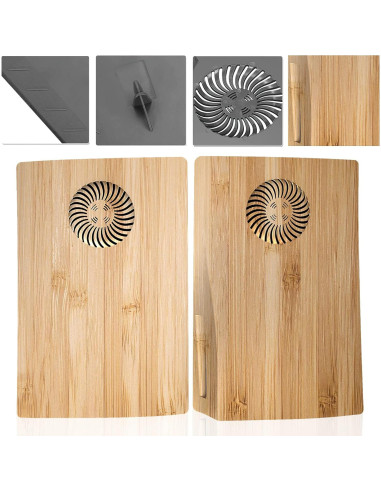 Placas Laterales PS5 IMOFEE Grano de Madera Reemplazo