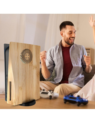 Placas Laterales PS5 IMOFEE Grano de Madera Reemplazo