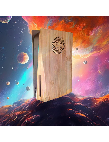 Placas Laterales PS5 IMOFEE Grano de Madera Reemplazo