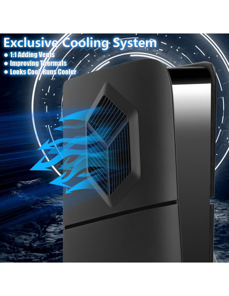 Cubiertas PS5 Slim SIKEMAY Ventiladas Negro 2023