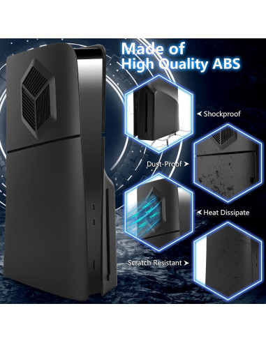 Cubiertas PS5 Slim SIKEMAY Ventiladas Negro 2023