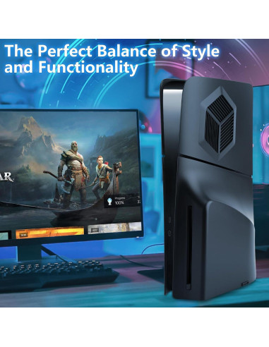 Cubiertas PS5 Slim SIKEMAY Ventiladas Negro 2023