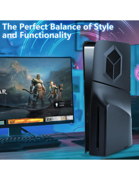 Cubiertas PS5 Slim SIKEMAY Ventiladas Negro 2023