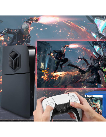 Cubiertas PS5 Slim SIKEMAY Ventiladas Negro 2023