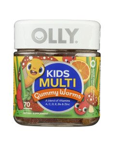 Gusanos de Goma Multivitamínicos Olly Kids 70 Unidades