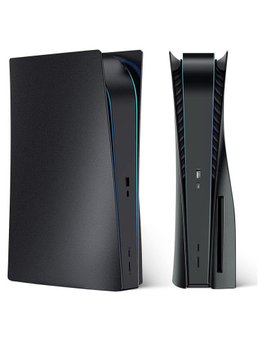 Carcasa Frontal Mate Negra TESSGO para PS5 - ABS