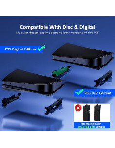 Soporte Horizontal NexiGo PS5 con Ventilador Silencioso 2