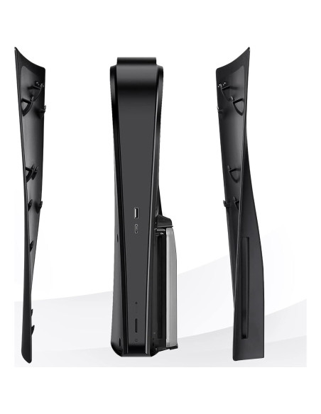 Carcasa Frontal Mate Negra TESSGO para PS5 - ABS