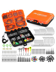 Kit de Pesca PLUSINNO 201pcs con Accesorios y Caja