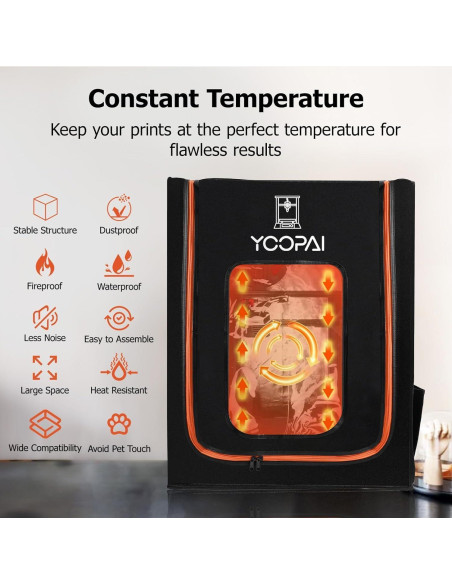 Cubierta para Impresora 3D YOOPAI Mediana con LED y Protección