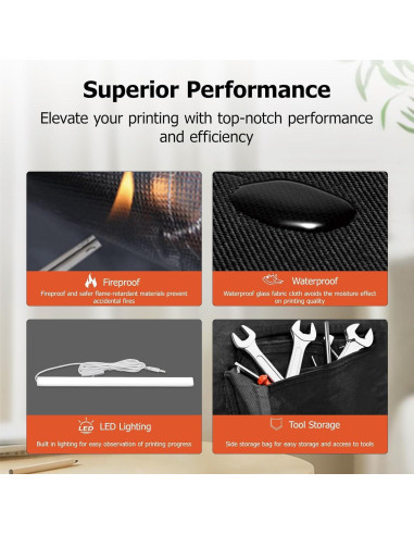 Cubierta para Impresora 3D YOOPAI Mediana con LED y Protección