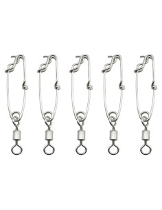 5 Clips de Pesca de Acero Inoxidable DGHAOP 1.8x60mm