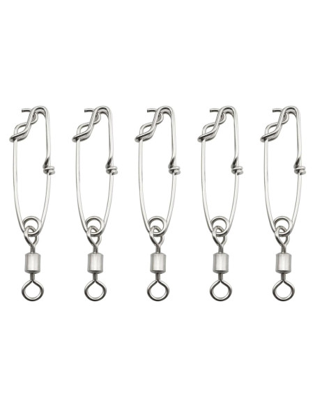 5 Clips de Pesca de Acero Inoxidable DGHAOP 1.8x60mm