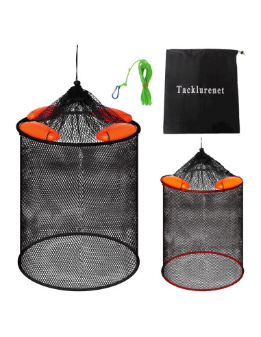Cesta Flotante Plegable Tacklurenet 2 Piezas para Pesca