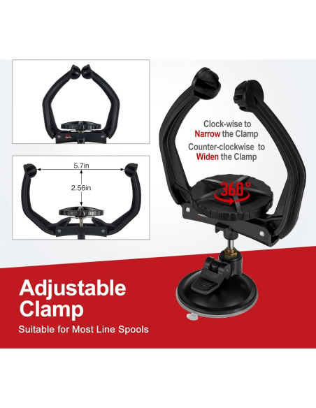 Enrollador de Línea de Pesca Piscifun Speed Portátil 14 cm