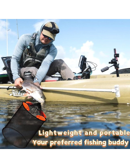 Cesta Flotante Plegable Tacklurenet 2 Piezas para Pesca