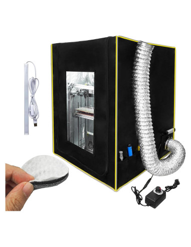 Cubierta para Impresora 3D DORUNDEA con Filtro y Ventilador