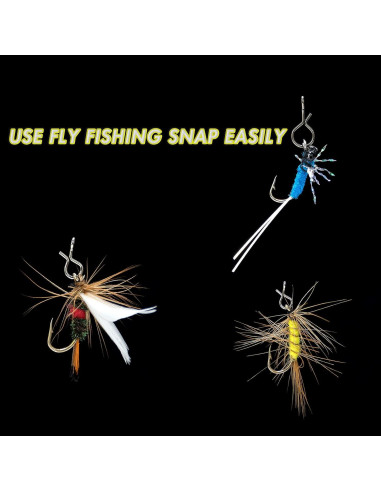 150 Clips de Pesca con Mosca Alwonder Acero Inoxidable