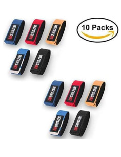 Correas Elásticas para Varas de Pesca 10 pcs Nylon Ajustables 2