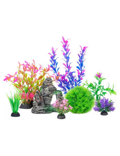 Conjunto de Plantas Plásticas Artificiales Ameliade para Acuarios