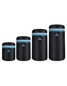 Lightdow Paquete de 4 Fundas Neopreno para Lentes DSLR 5mm