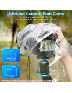 Funda de Lluvia para Lentes Pack 2 Jinjiacheng 28 cm 2