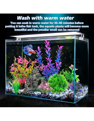 Conjunto de Plantas Plásticas Artificiales Ameliade para Acuarios