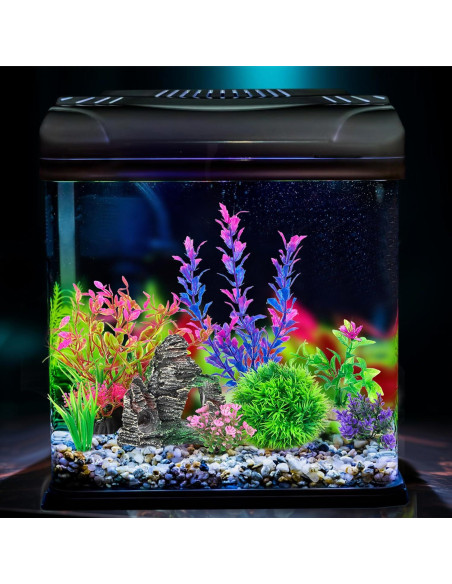 Conjunto de Plantas Plásticas Artificiales Ameliade para Acuarios