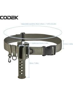 Soporte de caña de pescar CODEK 28189 cinturón ajustable 2