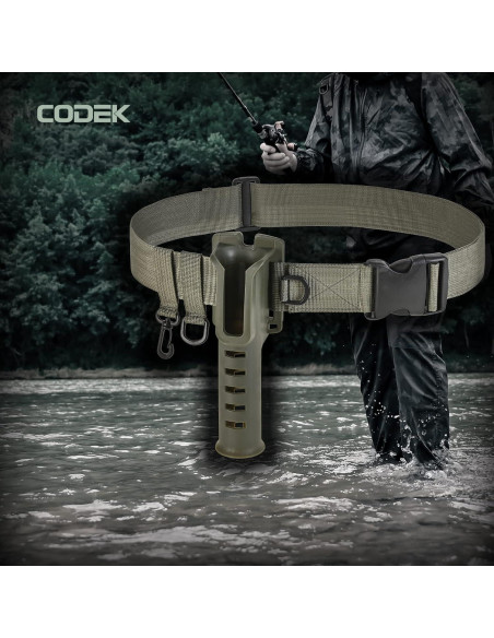 Soporte de caña de pescar CODEK 28189 cinturón ajustable