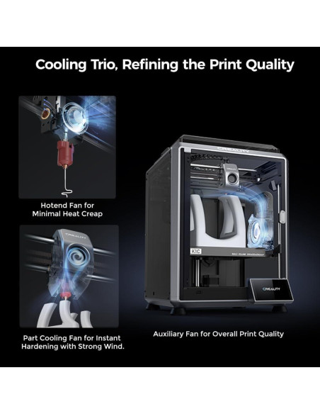 Impresora 3D Creality K1C, Rápida 600mm/s, Alta Temp 300C