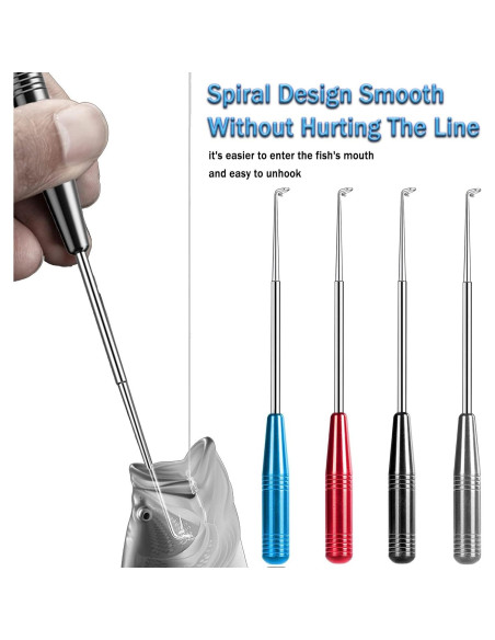 Extractor de Anzuelos YIMISIMON 4 Piezas Acero Inoxidable