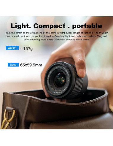 Lente Viltrox 20mm F2.8 para Cámara Nikon Z - Gran Angular