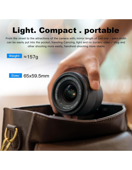 Lente Viltrox 20mm F2.8 para Cámara Nikon Z - Gran Angular