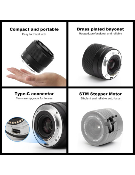 Lente Viltrox 20mm F2.8 para Cámara Nikon Z - Gran Angular