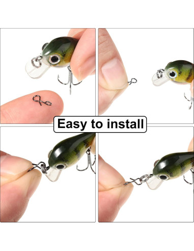 300 Ganchos de Pesca con Mosca Skylety Acero Inoxidable