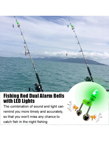 Campanas de Pesca JZTang con Luces LED 30 Pcs Accesorios