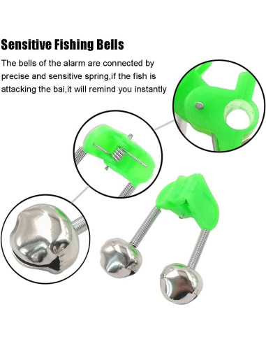 Campanas de Pesca JZTang con Luces LED 30 Pcs Accesorios