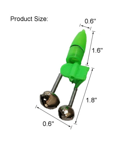 Campanas de Pesca JZTang con Luces LED 30 Pcs Accesorios