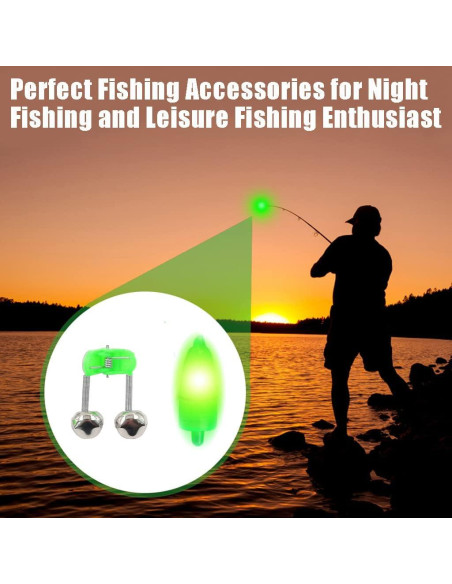 Campanas de Pesca JZTang con Luces LED 30 Pcs Accesorios