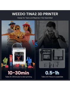 Impresora 3D WEEDO Tina2 V9 Compacta y Fácil de Usar 2