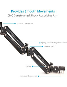 FLYCAM Galaxy Doble Brazo y Chaleco Estabilizador 2,27kg 2