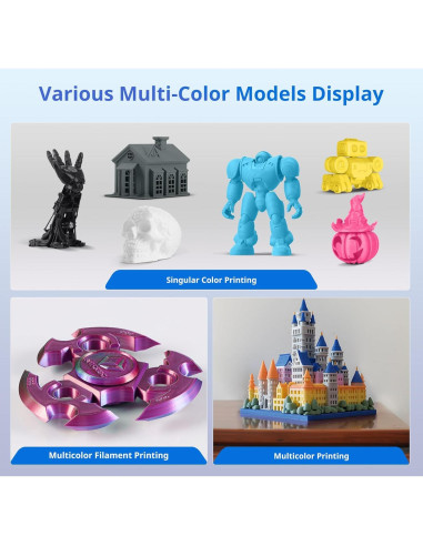 Impresora 3D Anycubic Kobra 3, Velocidad 600mm/s, Multicolor