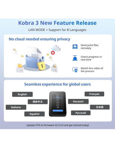 Impresora 3D Anycubic Kobra 3, Velocidad 600mm/s, Multicolor