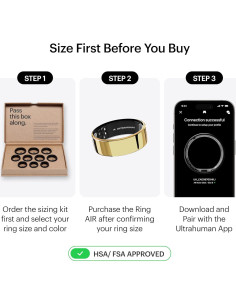 Anillo Ultrahuman AIR - Rastreador de Sueño y Fitness T12 2