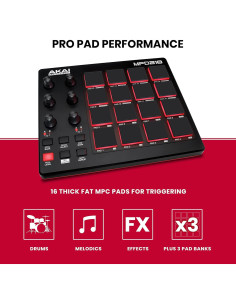 Controlador MIDI AKAI MPD218 con 16 Pads y USB 2