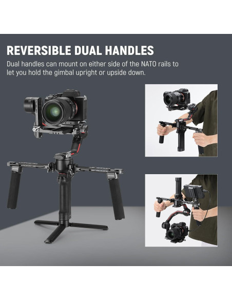 Kit Doble Mango NEEWER para Gimbals DJI RS2 RS3 RS4 Kit Doble Mango NEEWER para Gimbals DJI RS2 RS3 RS4