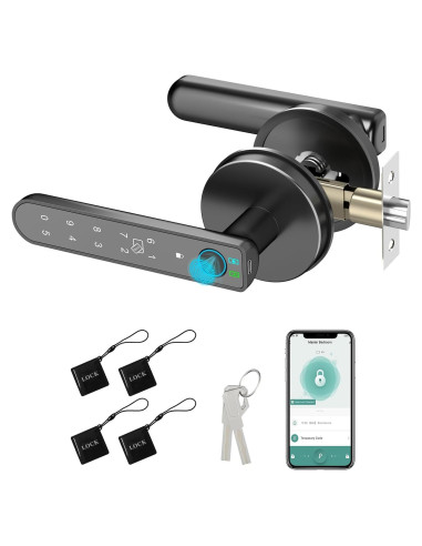 Cerradura Inteligente Foxgard con Huella Dactilar 5 en 1