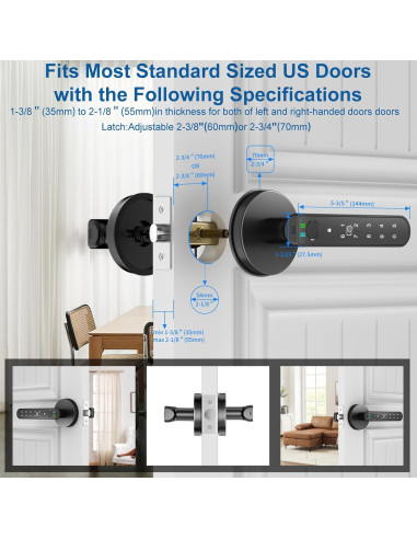 Cerradura Inteligente Foxgard con Huella Dactilar 5 en 1